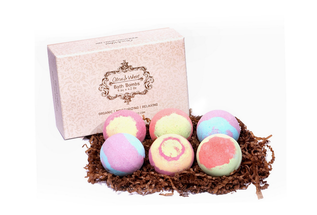 Citrus & Wheat All Natural Bath Bombs в рейтинге бомбочек для ванн