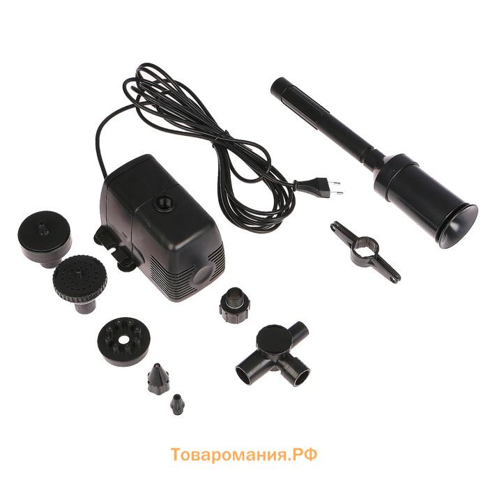 Фонтан садовый HJ-1843, 40 Вт, h=2.5 м, 1800 л/ч, кабель 5 м