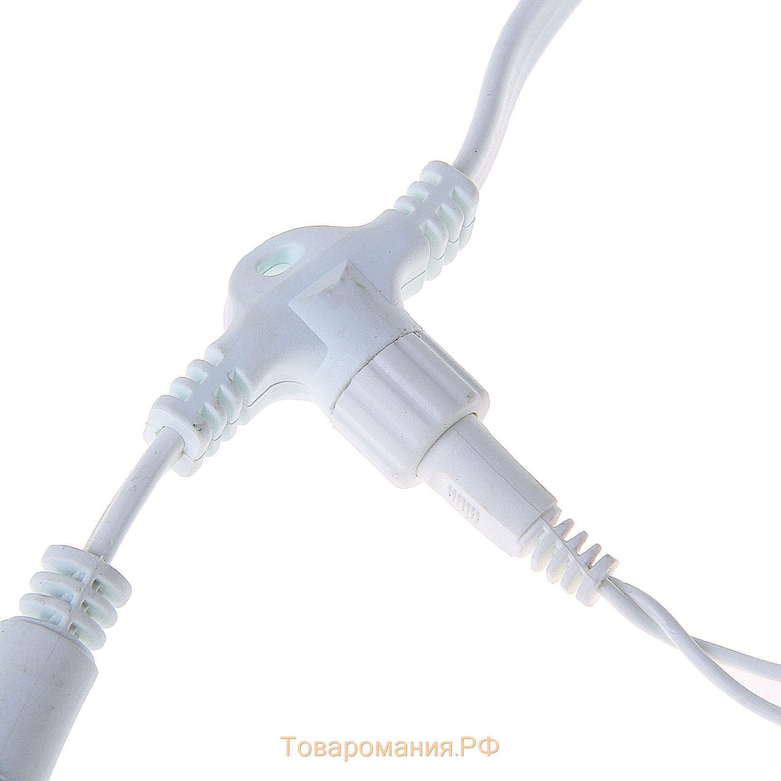 Гирлянда «Занавес» 2 × 6 м, IP44, УМС, белая нить, 1440 LED, свечение белое, 220 В