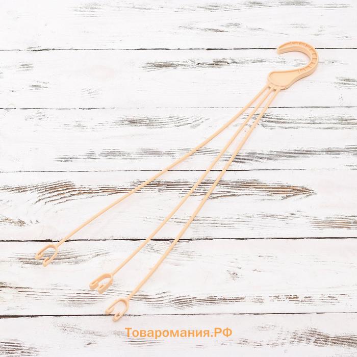 Кашпо для цветов подвесное «Алиция», 4.3 л, с поддоном, цвет белая глина