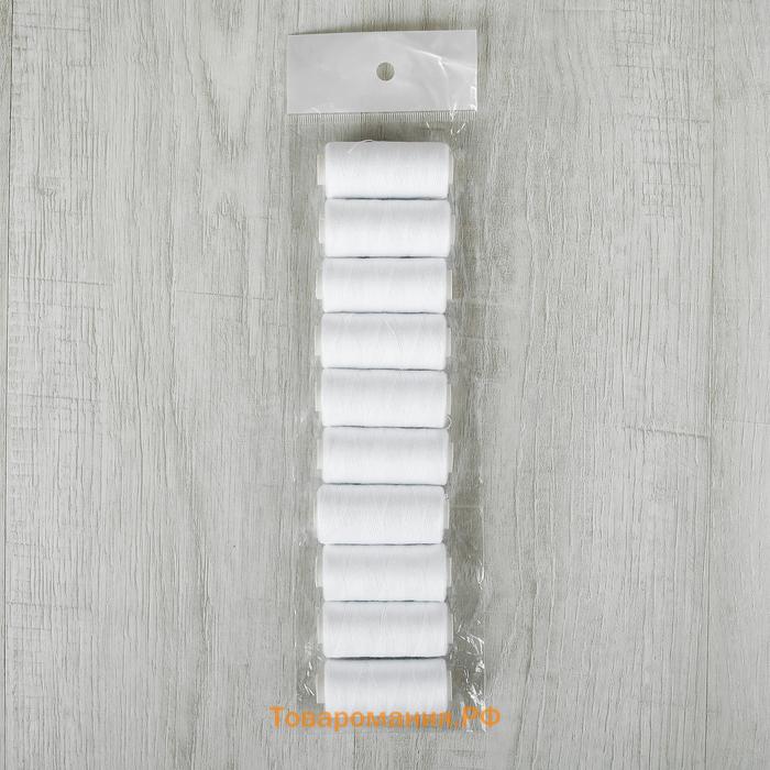 Нитки 40/2, 300 м, белые №301