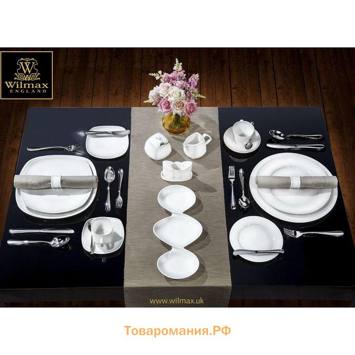 Тарелка пирожковая Wilmax Stella Pro, d=15 см, фарфор, белая