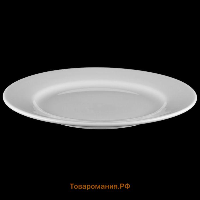 Тарелка десертная Wilmax Stella Pro, d=18 см, фарфор, белая