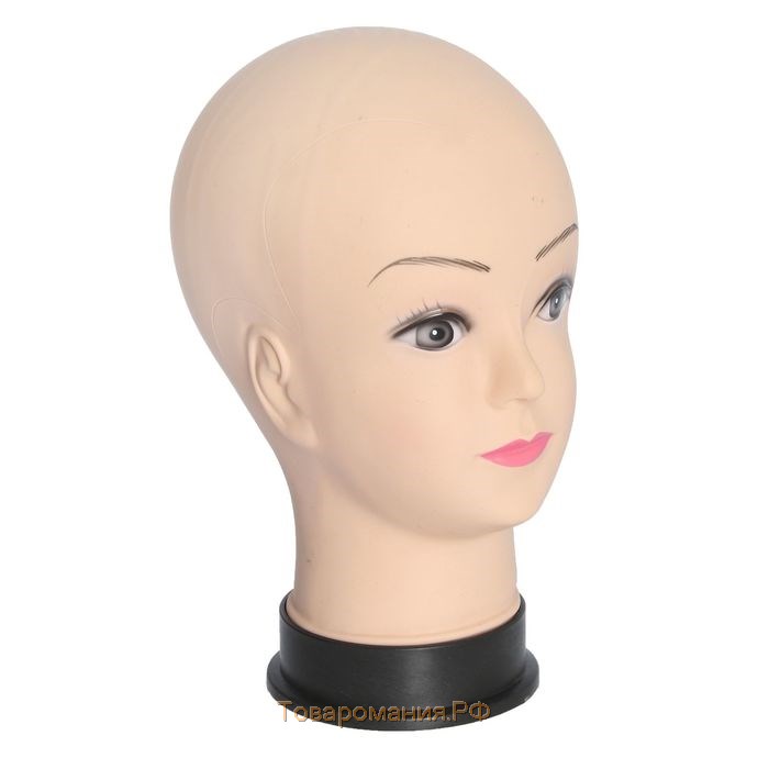 Манекен «Голова женская» с макияжем, ПВХ, 14×17×27