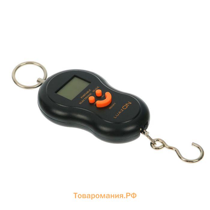 Весы-безмен LV-402, электронные, до 50 кг, точность до 10 г, с подсветкой, МИКС