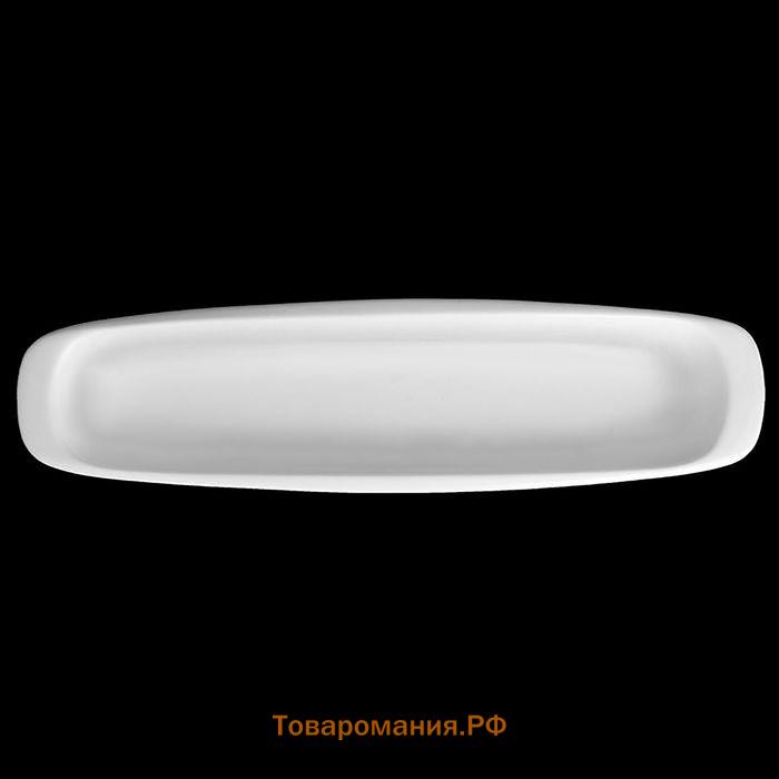 Блюдо Wilmax, 28×7.5 см, фарфор, белое