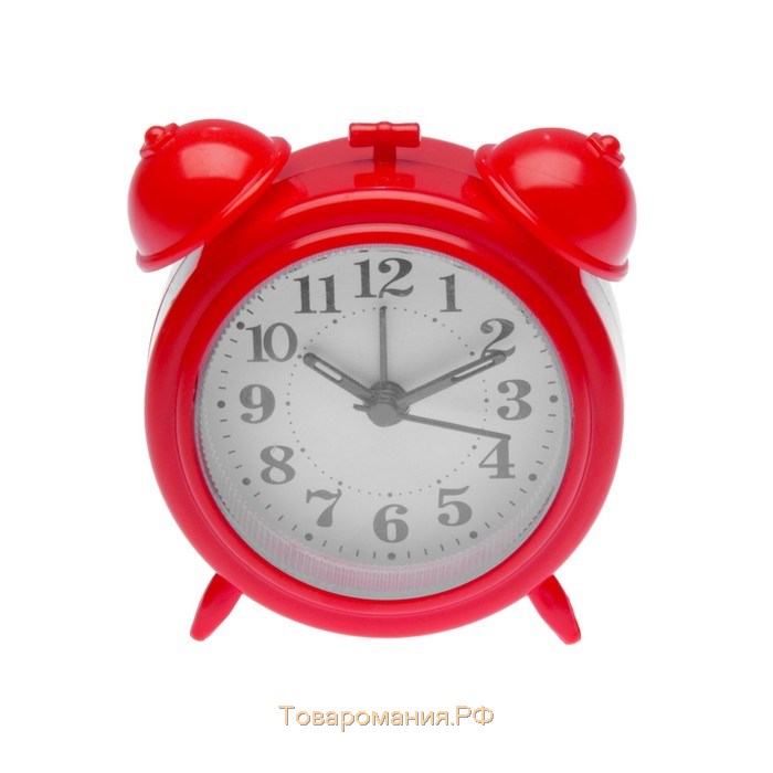 Часы - будильник настольные "Классика", дискретный ход, циферблат d-6 см, 8.5 х 8 см, АА