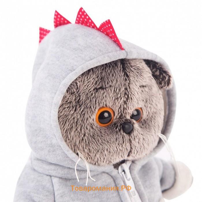 Мягкая игрушка «Кот Басик», в толстовке дракончик, 19 см, МИКС
