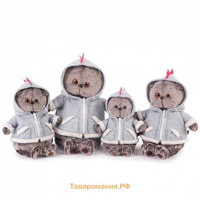Мягкая игрушка «Кот Басик», в толстовке дракончик, 19 см, МИКС