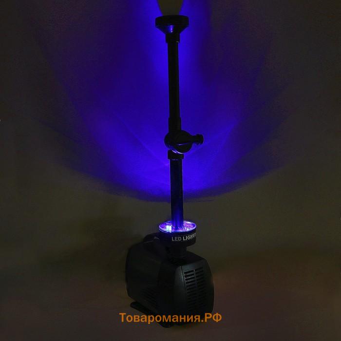 Фонтан садовый с подсветкой LED-5800FP, 40 Вт, h=3 м, 3500 л/ч, 30 LED-ламп, кабель 5 м