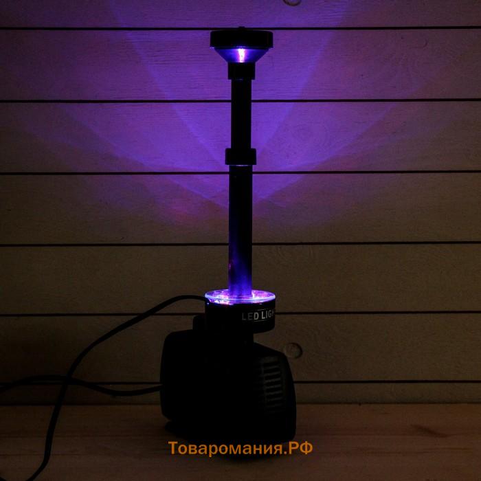 Фонтан садовый с подсветкой LED-5800FP, 40 Вт, h=3 м, 3500 л/ч, 30 LED-ламп, кабель 5 м