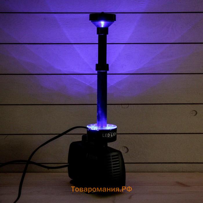 Фонтан садовый с подсветкой LED-5800FP, 40 Вт, h=3 м, 3500 л/ч, 30 LED-ламп, кабель 5 м