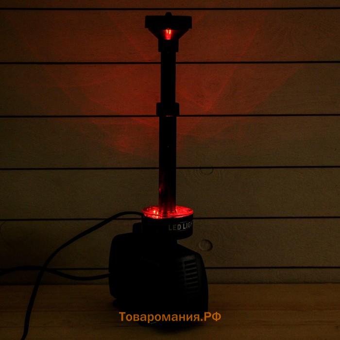 Фонтан садовый с подсветкой LED-5800FP, 40 Вт, h=3 м, 3500 л/ч, 30 LED-ламп, кабель 5 м