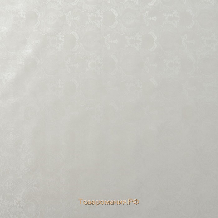 Клеёнка столовая на нетканой основе с тиснением «Вензеля», 1,35×20 м, 330 (+/- 80) г/ кв.м, цвет белый