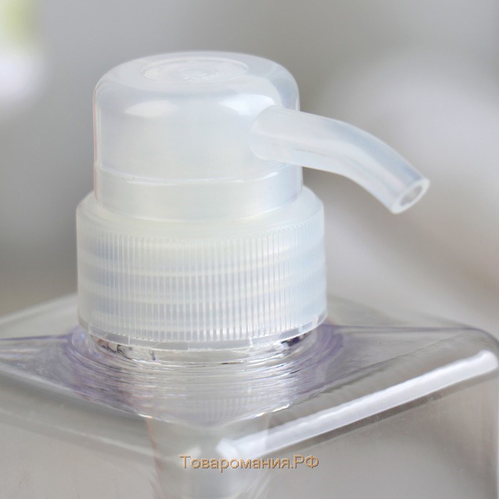 Дозатор для жидкого мыла, 500 мл, 6,5×15,5 см, цвет прозрачный