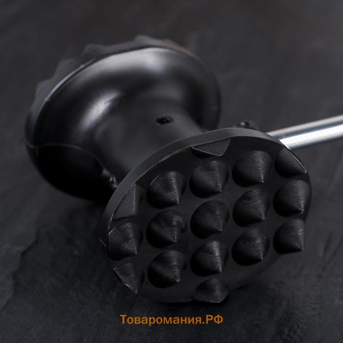 Молоток для мяса  «Овал», 25 см, чёрный