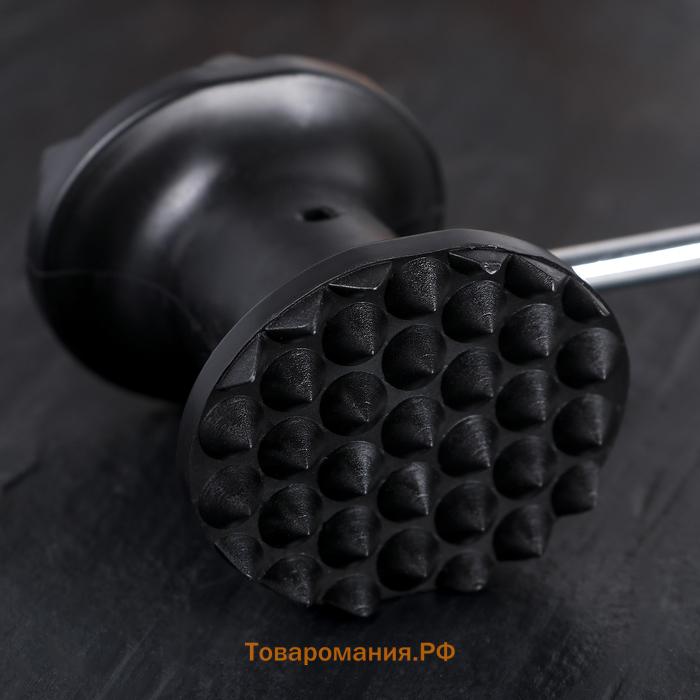 Молоток для мяса  «Овал», 25 см, чёрный