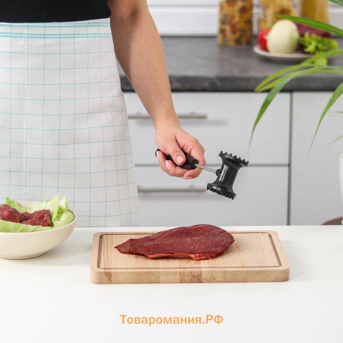 Молоток для мяса  «Овал», 25 см, чёрный