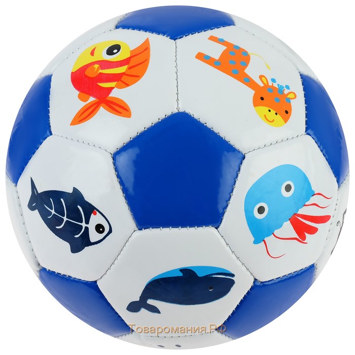 Мяч футбольный детский, ПВХ, машинная сшивка, 32 панели, размер 2, цвета микс