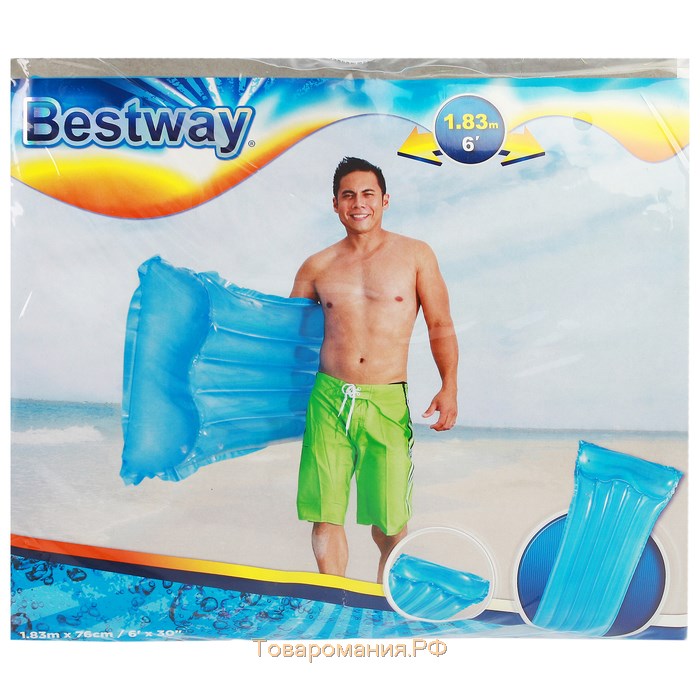 Матрас для плавания Bestway, надувной, 183×76 см, МИКС, 44013