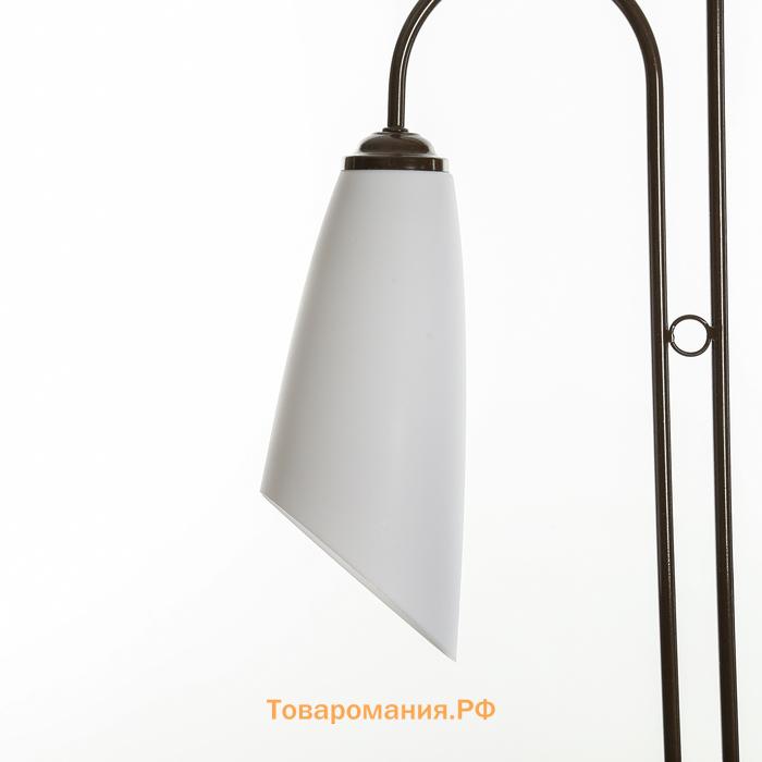 Торшер напольный BayerLux «Симпл», 2×15 Вт, E27, коричневый, 32×28×150 см