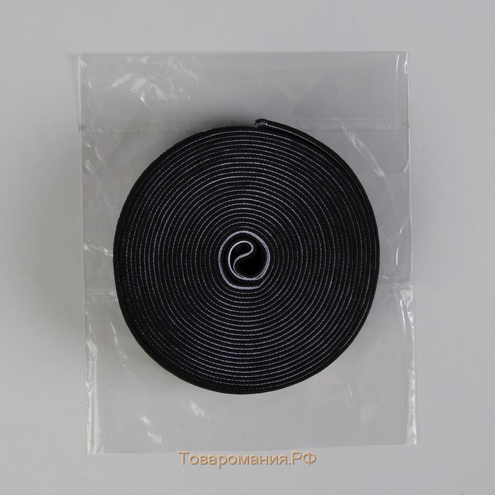 Резинка тканая, мягкая, 39 мм, 4,5 ± 1 м, цвет белый/чёрный