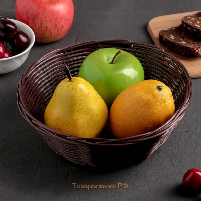 Корзинка для фруктов и хлеба «Шоко», 20×20×7 см