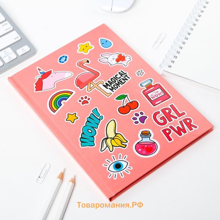 Ежедневник А5, 80 листов в твердой обложке, GRL RWR