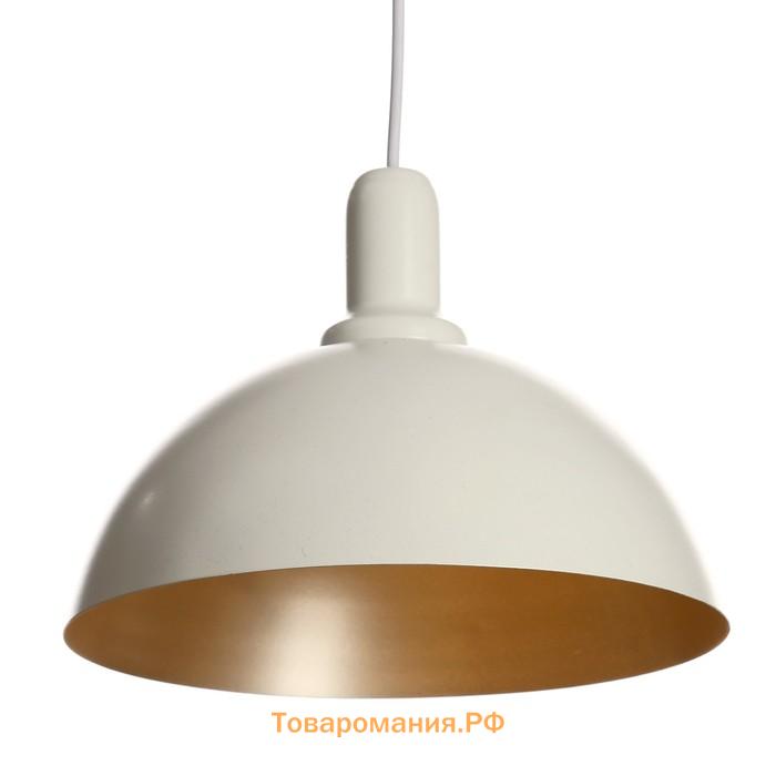 Люстра BayerLux «1342513/1BK», 1хE27 40W, белый/серебро