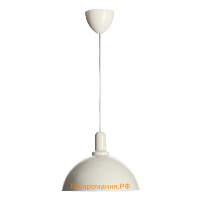 Люстра BayerLux «1342513/1BK», 1хE27 40W, белый/серебро