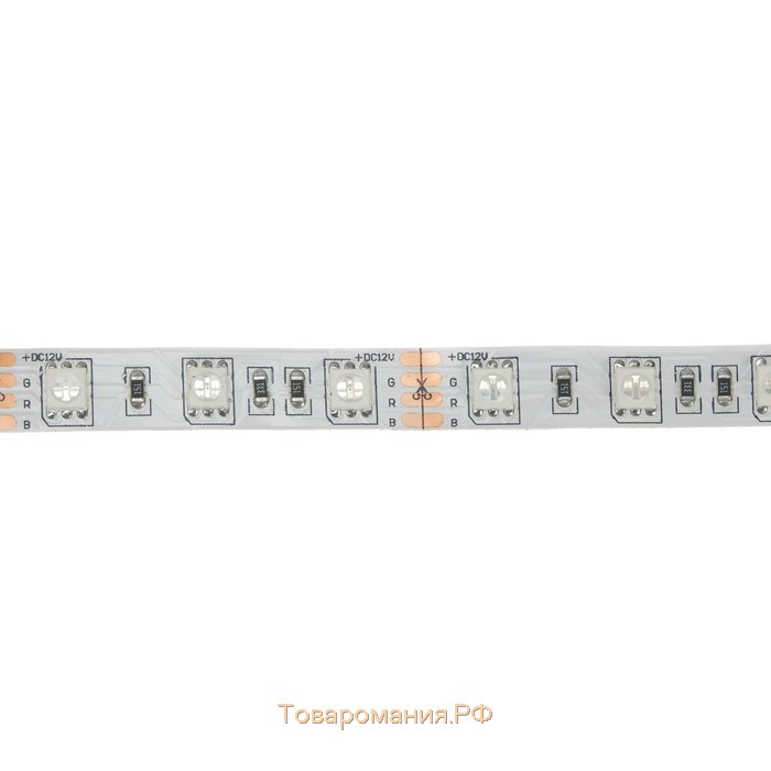 Светодиодная лента Ecola 3 м, IP20, SMD5050, 60 LED/м, 14.4 Вт/м, 12 В, RGB