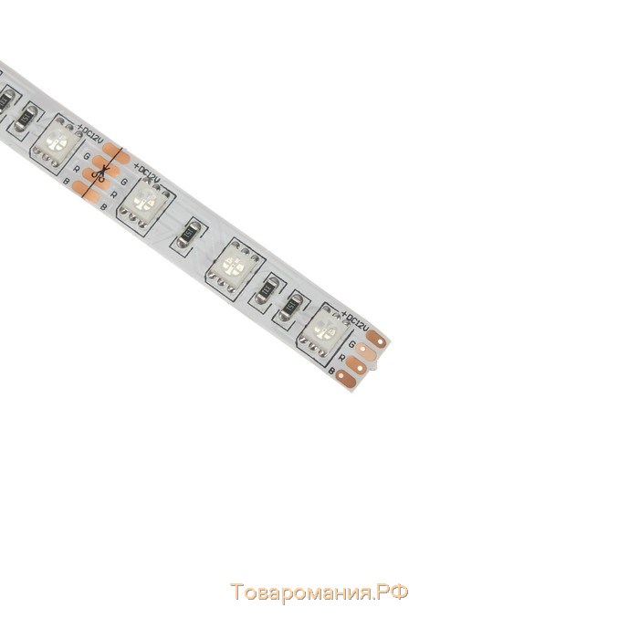 Светодиодная лента Ecola 3 м, IP20, SMD5050, 60 LED/м, 14.4 Вт/м, 12 В, RGB