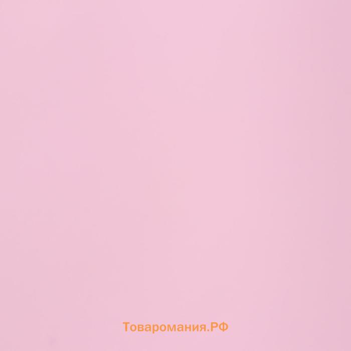 Плёнка матовая «Серебристый горох» розовый, голубой, 0.58×0.58 м