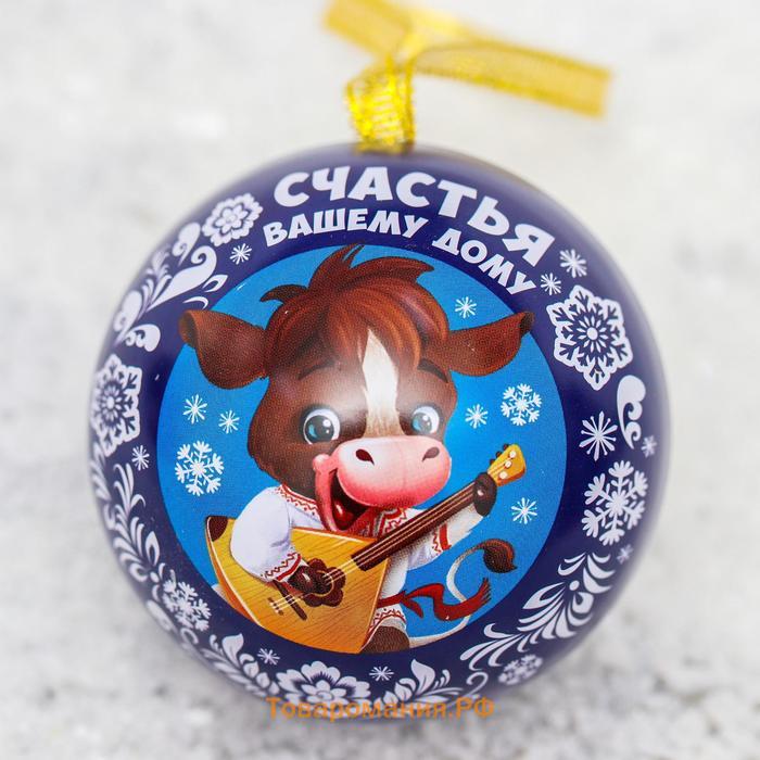 Подарочный набор «С Новым годом»:: новогодний шар, шоколад 85 гр. х 2 шт.