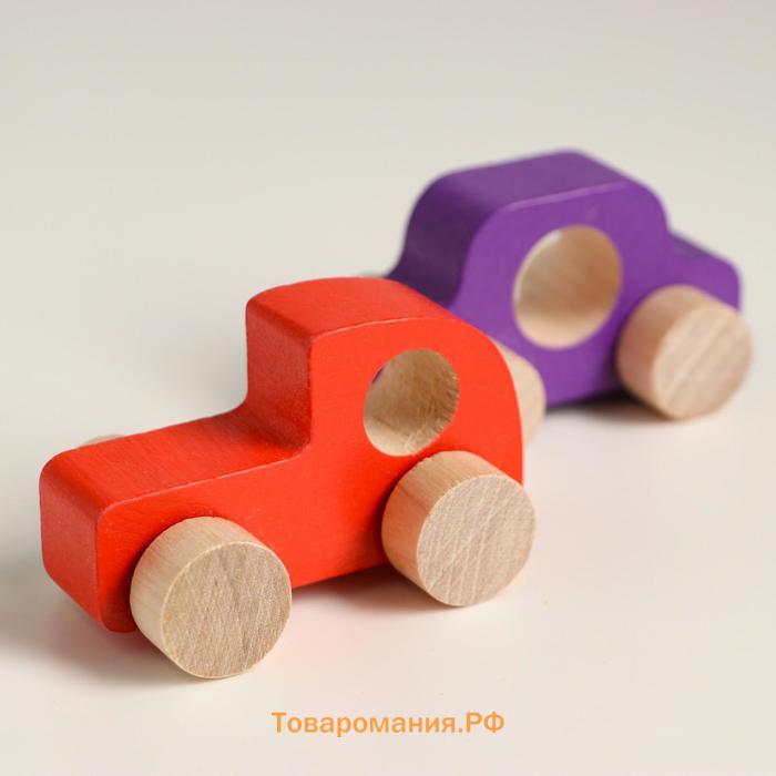 Фигурка деревянная «Каталка» «Машинки Томик» набор: 5 штук