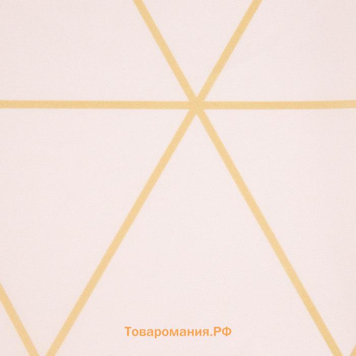 Штора для ванной водоотталкивающая  «Beauty», 145×180 см, цвет розовый, ткань оксфорд, 210гр/м2