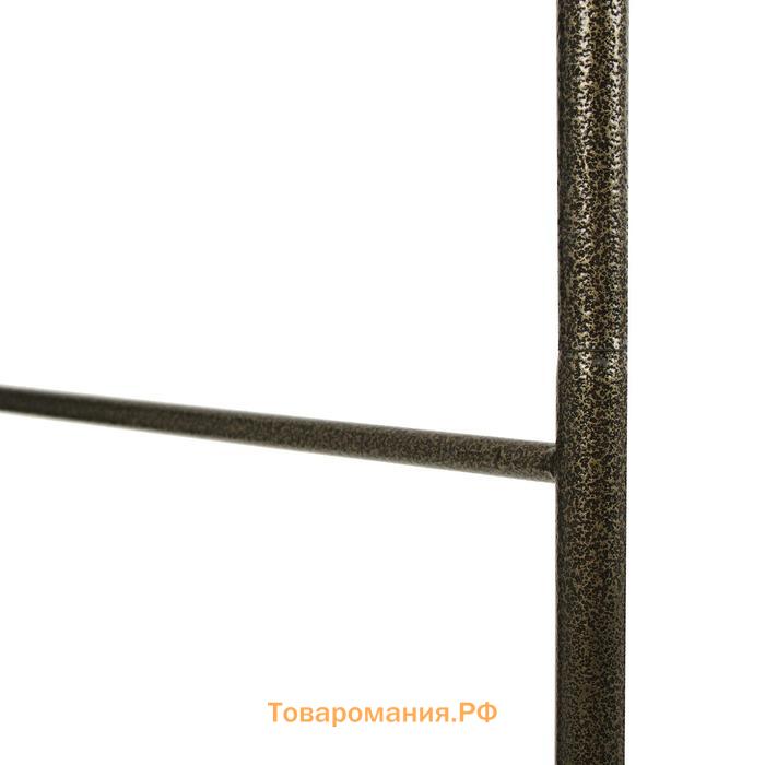 Арка садовая, 240×125×36.5 см, для вьющихся растений, металлическая, бронзовая