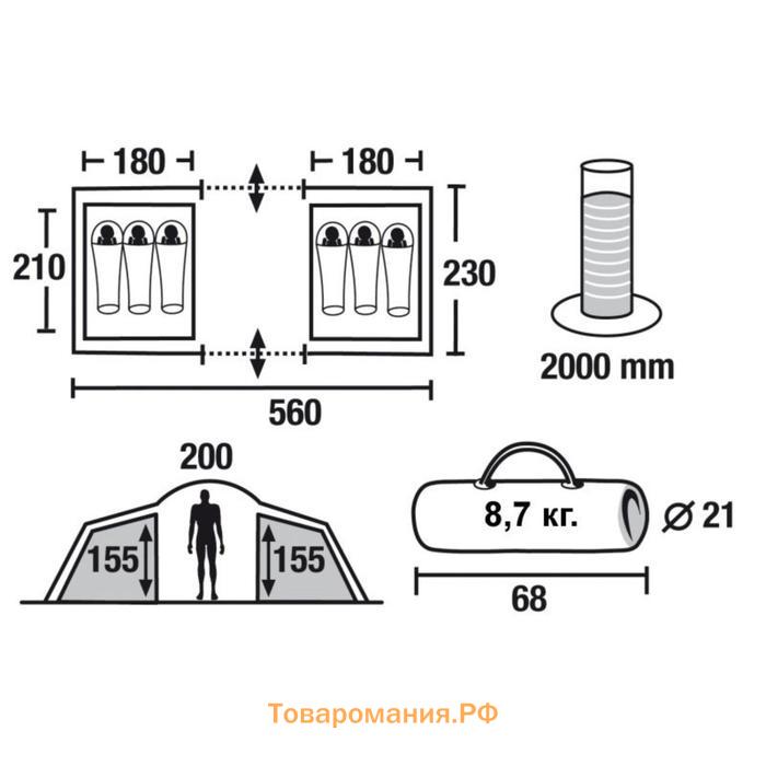 Палатка Konda 6 (2)