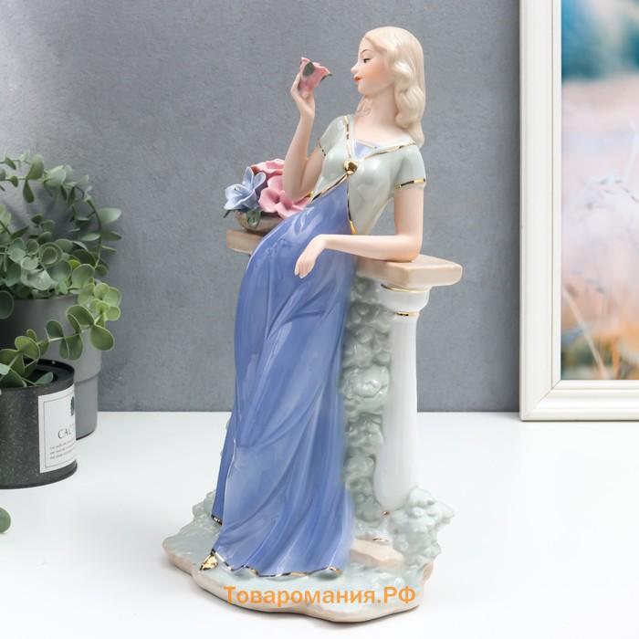 Сувенир керамика "Девушка на балконе" 35х18х12 см