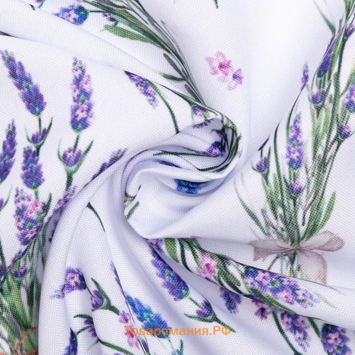 Комплект штор для кухни с подхватами Lavender 145х180см-2 шт., 100% п/э