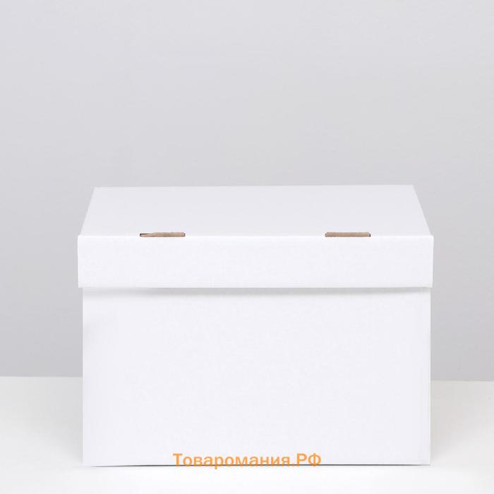 Коробка для хранения "А4", белая, 32,5 x 23,5 x 23,5