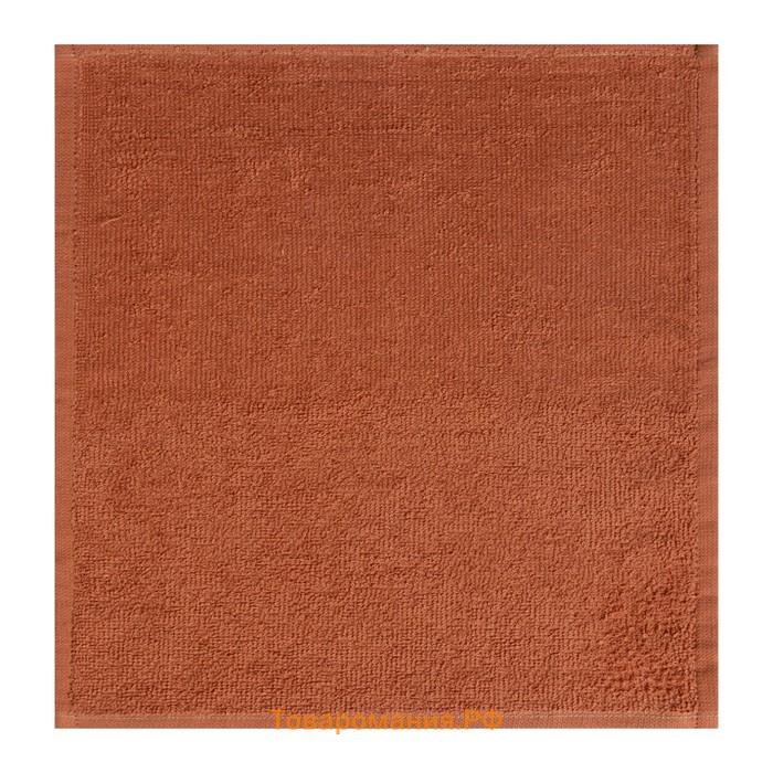 Набор махровых декоративных салфеток  Beautiful, 30×30 см - 8 шт, коричневый, 100% хлопок