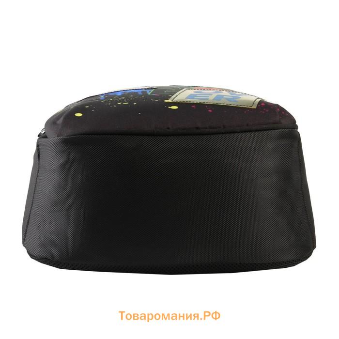 Рюкзак школьный, эргономичная спинка Game over 39×32×14 см