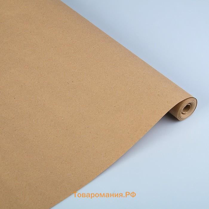 Бумага упаковочная крафтовая, 840 мм × 150 м, 78 г/м²