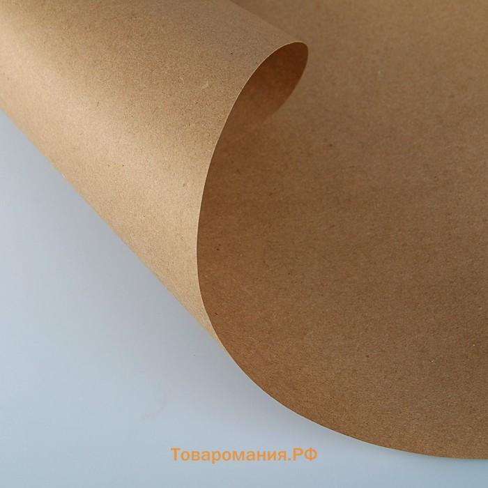 Бумага упаковочная крафтовая, 840 мм × 150 м, 78 г/м²