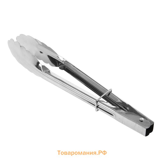 Щипцы кухонные  «Лист», h=28.5 см, серебристые
