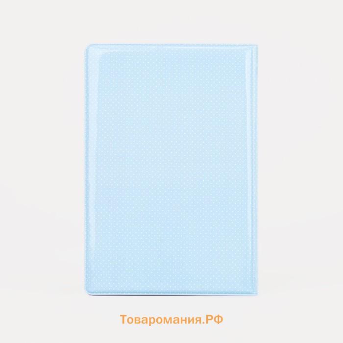 Обложка для паспорта, цвет голубой