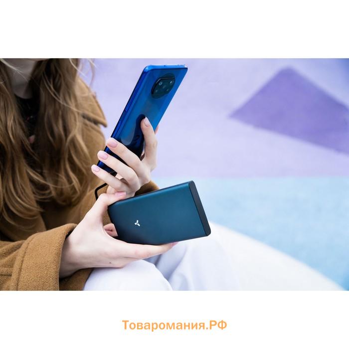 Внешний аккумулятор Accesstyle Lava 10D, 10000 мАч, 2 USB, 2 А, синий