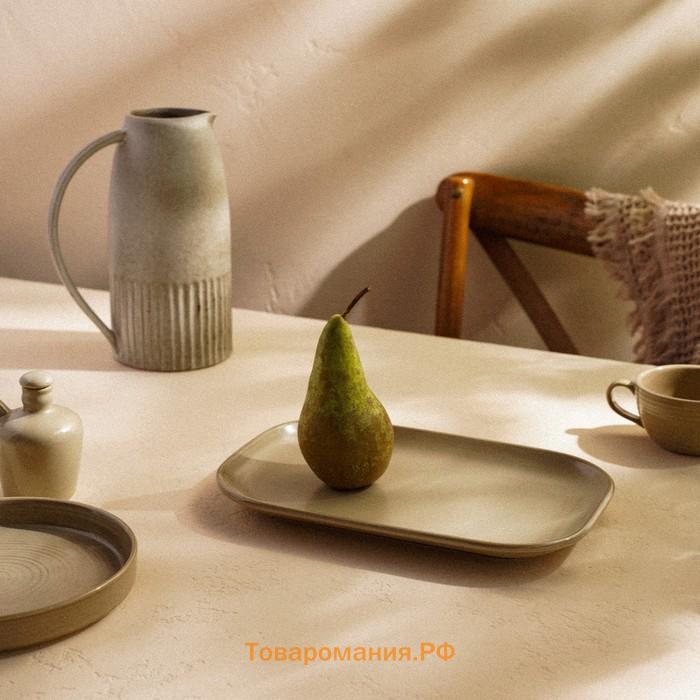 Блюдо фарфоровое SL Home «Песчаный бриз», 29.5×20 см, бежевый