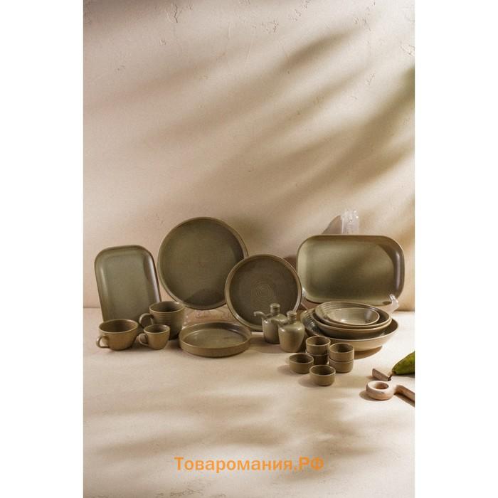 Блюдо фарфоровое SL Home «Песчаный бриз», 29.5×20 см, бежевый